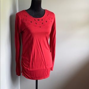Orange Maternity Top
